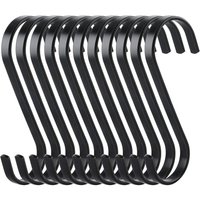 10 Stück flache S-Haken, Edelstahl-Aufhänger, robuster Küchenhaken, Multifunktionshaken für Küche oder Fleisch, Metzgerei, Kleidung, Pflanzen, 10 Stück flache S-Haken, Edelstahl-Aufhänger, robuster Küchenhaken, Multifunktionshaken für Küche oder Fleisch, Metzgerei, Kleidung, Pflanzen, von AHLSEN