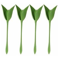 12 Stück Blumen-Serviettenhalter, kreative Kunststoff-Blumen-Werkzeugrolle, grünes Design für Tischdekoration, Familienfeier, Serviettenring - Ahlsen 12 Stück Blumen-Serviettenhalter, kreative Kunststoff-Blumen-Werkzeugrolle, grünes Design für Tischdekoration, Familienfeier, Serviettenring - Ahlsen von AHLSEN