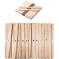 Ahlsen - 100 Stück Kerzendochthalter aus Holz, Kerzendocht-Zentriervorrichtung, Kerzendochthalter, Kerzendocht-Clips, Kerzenzentrierungswerkzeug, Ahlsen - 100 Stück Kerzendochthalter aus Holz, Kerzendocht-Zentriervorrichtung, Kerzendochthalter, Kerzendocht-Clips, Kerzenzentrierungswerkzeug, von AHLSEN