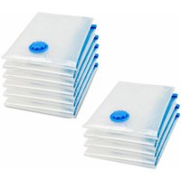 10er-Pack Staubsauger-Aufbewahrungsbeutel, Vakuum-Aufbewahrungshülle für Kleidung, Steppdecke, Bettwäsche, Kissen - Ahlsen 10er-Pack Staubsauger-Aufbewahrungsbeutel, Vakuum-Aufbewahrungshülle für Kleidung, Steppdecke, Bettwäsche, Kissen - Ahlsen von AHLSEN