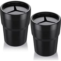 Ahlsen 2er-Pack Mini-PVC-Auto-Stifthalter, Münzgeldbörse, Getränkehalter, Schwarz Ahlsen 2er-Pack Mini-PVC-Auto-Stifthalter, Münzgeldbörse, Getränkehalter, Schwarz von AHLSEN