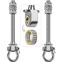 Ahlsen - 2er-Pack Schaukelhaken mit 304-Edelstahllager für Holz- und Metallbalken, perfekt zum Aufhängen von Hängematten, Yoga-Schaukeln, von AHLSEN