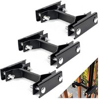 3er-Pack Terrassenschirmhalter – zum Festklemmen an Terrassengeländer oder Zaun, universeller Terrassenschirmständer zur Halterung von von AHLSEN