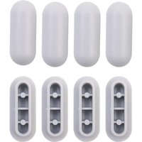 Ahlsen 4-teiliges Universal-Toilettensitz-Puffer-Set, Universal-Stoßdämpfer, WC-Sitz-Puffer-Set, Ersatz für WC-Stoßstangen aus Kunststoff Ahlsen 4-teiliges Universal-Toilettensitz-Puffer-Set, Universal-Stoßdämpfer, WC-Sitz-Puffer-Set, Ersatz für WC-Stoßstangen aus Kunststoff von AHLSEN