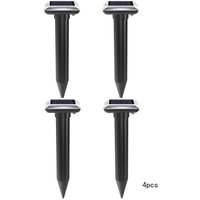 Ahlsen - 4er-Pack Ultraschall-Schlangenvertreiber, Solar-Rattenvertreiber, Ultraschall-Schlangenvertreiber für den Außenbereich, Schwarz von AHLSEN