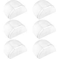 Ahlsen - 6 Stück Türstopper für den Innenbereich, selbstklebender Türstopper, Bodentürstopper, transparenter Türstopper für alle harten Böden, von AHLSEN