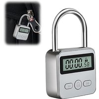 Display-Sperre, Koffer-Vorhängeschloss mit LCD-Bildschirm, wiederaufladbares USB-Vorhängeschloss, Code-Timer-Sperre, um schlechte Gewohnheiten zu von AHLSEN