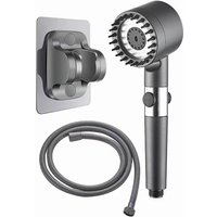 Ahlsen - Druckduschkopf, Handbrause-Set, 3-Modus-Filter mit Schlauch, Halterung, grau Ahlsen - Druckduschkopf, Handbrause-Set, 3-Modus-Filter mit Schlauch, Halterung, grau von AHLSEN