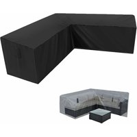 Ahlsen Garten-Ecksofa-Abdeckung, wasserdicht, 210D Oxford, staubdicht, Gartenmöbel-Abdeckung, L-förmige Ecksofa-Abdeckung (215 x 215 x 87 cm) von AHLSEN