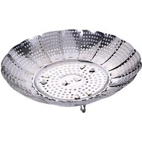 Gemüse-Dämpfkorb, faltbarer Gemüse-Dampfkorb mit 4 Edelstahlfüßen, Durchmesser 14–23 cm, zum Kochen von Gemüse und Lebensmitteln oder Korb - Ahlsen Gemüse-Dämpfkorb, faltbarer Gemüse-Dampfkorb mit 4 Edelstahlfüßen, Durchmesser 14–23 cm, zum Kochen von Gemüse und Lebensmitteln oder Korb - Ahlsen von AHLSEN