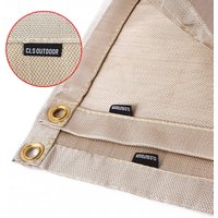 Grill- und Grillbodenschutzmatte (100 x 80 cm), feuerfest und wasserdicht, schützend für Camping und Picknick. - Ahlsen von AHLSEN