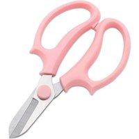 Haushalts-Gartenschere, Blumenschere mit gerader Klinge aus Edelstahl und rotem, rutschfestem Griff zum Arrangieren von Blumen, Schneiden von Haushalts-Gartenschere, Blumenschere mit gerader Klinge aus Edelstahl und rotem, rutschfestem Griff zum Arrangieren von Blumen, Schneiden von von AHLSEN