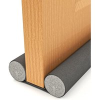Isolierender Tür-Zugluftstopper – 93 cm x 10 doppelte isolierende Türunterseite Verstellbarer Dichtungsstreifen zur Tür-Zugluftisolierung für den von AHLSEN