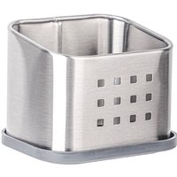 Ahlsen - Küchenaufbewahrung für Schwamm, Küchenzubehör für Schwamm, Geschirr- oder Seifenschaber, mattes Silber von AHLSEN