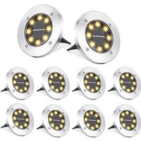 LED-Solarleuchte für den Außenbereich, Solar-Garten-Bodenlampen, wasserdicht IP65, warmweißes Rasen-Dekorationslicht für Garten, Weg, Terrasse, LED-Solarleuchte für den Außenbereich, Solar-Garten-Bodenlampen, wasserdicht IP65, warmweißes Rasen-Dekorationslicht für Garten, Weg, Terrasse, von AHLSEN