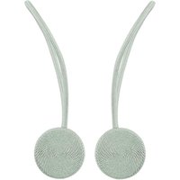 Ahlsen Magnetische Vorhangschnallen im 2er-Set, dekorative handgeflochtene Vorhangschnallen mit starkem, langlebigem Magnet – Fruchtgrün von AHLSEN