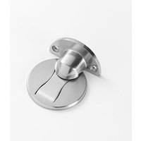 Magnetischer Türstopper, Türstopper-Stützriegel, Metall-Türstopper, robuster Edelstahl 304 (1 Stück, gebürsteter Stahl), 120 g - Ahlsen von AHLSEN