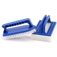 Pool-Schwammbürste, 2er-Pack, Reinigungsschwamm, Algenbürste, Schmutz- und Moosbürste, für Spa, kleinen Pool, Badewanne, Schwimmbad - Ahlsen von AHLSEN