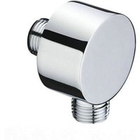 Ahlsen - Runder Schlauchanschluss – verchromter Wandanschlussbogen – Messing – universell – 1/2 Zoll Sandanschluss – Duschwandanschluss für Handbrause Ahlsen - Runder Schlauchanschluss – verchromter Wandanschlussbogen – Messing – universell – 1/2 Zoll Sandanschluss – Duschwandanschluss für Handbrause von AHLSEN