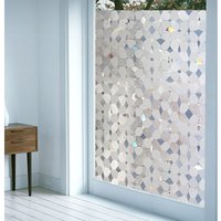 Ahlsen - Sichtschutzfolie aus Buntglas: 3D-dekorative Sichtschutzfolie für Fenster, ohne Kleber, entfernbare Folie für Zuhause und Büro, dekorative von AHLSEN