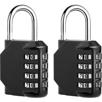 Ahlsen - Stück 4-stelliges Code-Vorhängeschloss, wasserdichtes Code-Vorhängeschloss aus Zinklegierung, rostfreies Code-Schließfach-Vorhängeschloss Ahlsen - Stück 4-stelliges Code-Vorhängeschloss, wasserdichtes Code-Vorhängeschloss aus Zinklegierung, rostfreies Code-Schließfach-Vorhängeschloss von AHLSEN