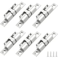 Ahlsen - Stück Messing-Kugelrollen-Doppelrollen-Türschnäpper, Messing-Doppelkugelschnäpper mit Schrauben für Schrank, Möbeltür, Schrankriegel, von AHLSEN