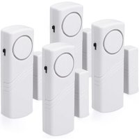 Tür- und Fensteralarm – 4er-Set, kabelloser Einbruchalarm – Sicherheit für Ihr Zuhause gegen Einbruch – Magnetbetrieb – 90 dB - Ahlsen von AHLSEN