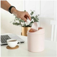 Badezimmer-Mülleimer Mülleimer mit Schwingdeckel – mattweißes Polypropylen, 13 x 17 x 13 cm, rosa - Ahlsen Badezimmer-Mülleimer Mülleimer mit Schwingdeckel – mattweißes Polypropylen, 13 x 17 x 13 cm, rosa - Ahlsen von AHLSEN