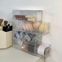 Ahlsen - Brillenhalter, Schmuckkästchen, Brillenständer, Organizer mit 4 Schubladen, Schmuckaufbewahrungsbox für Schmuckvitrinen, Schubladen, von AHLSEN