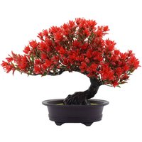 Künstlicher Bonsai-Baum, künstliche Pflanze, Topfdekoration, künstliche Zimmerpflanzen, Kiefern-Bonsai-Pflanze, 32 cm, künstlicher Baum mit Grün für von AHLSEN