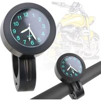Lenkeruhr Modifizierte Motorrad-Fahrrad-Elektrofahrzeug-Uhr Uhr Kalender Modifizierte Fahrzeuguhr Schnallenuhr Schwarz - Ahlsen von AHLSEN