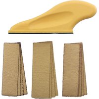 Mikro-Schleifwerkzeuge für kleine Projekte, Mini-Griffschleifer und Schleifpapier für Kunsthandwerk, Holzveredelung - Ahlsen Mikro-Schleifwerkzeuge für kleine Projekte, Mini-Griffschleifer und Schleifpapier für Kunsthandwerk, Holzveredelung - Ahlsen von AHLSEN