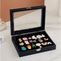 Pin-Box-Schrank, Pin-Sammlungs-Vitrine mit durchsichtigem Fenster, Abzeichen-Display-Box, Hard Rock, Abzeichen, Anstecknadeln und Medaillen zum Pin-Box-Schrank, Pin-Sammlungs-Vitrine mit durchsichtigem Fenster, Abzeichen-Display-Box, Hard Rock, Abzeichen, Anstecknadeln und Medaillen zum von AHLSEN