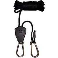 Ratschenschnüre mit Haken für Lichter oder Pflanzen, verstellbare Hakenschnüre, 240 cm lang (2 Paar) - Ahlsen von AHLSEN