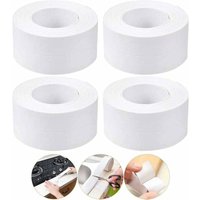 Selbstklebendes Dichtungsband, Dichtungsband, Abschlussleiste für die Küche, 4 Rollen (weiß) - Ahlsen von AHLSEN