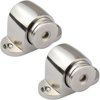 Ahlsen - Set mit 2 magnetischen Türstoppern aus Edelstahl mit Keilverschluss, Türstopper mit Schraubmontage, kein Kraftaufwand oder Klopfen an Wänden von AHLSEN
