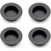 Stück runde Griffmulden, 40 mm Schiebetürgriff aus Edelstahl 304, schwarze Möbelgriffe, können für Schubladen, Schränke, individuelle Möbel verwendet von AHLSEN