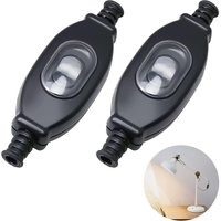 Ahlsen - Wasserdichter Schnurschalter, 2-teiliger staubdichter Schalter, Netzkabelschalter, wasserdichter Inline-Schalter, Wippschalter für von AHLSEN