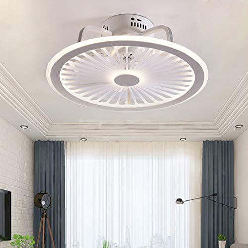 AHQX Leise Deckenventilator LED 56W Licht Mit Ultra Dünn Design Fan Deckenleuchte Schlafzimmer Kinderzimmer Esszimmer Ventilator Lampe Fan Deckenlampe Timing Fan Kronleuchter von AHQX