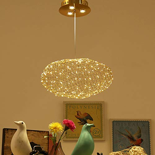 LED Hardware Wolke Pendelleuchte Moderne Kreative Hängeleuchte Netz Ovaler Pendellampe Gold Höhenverstellbarer Hängelampe Restaurant Wohnzimmer Schlafzimmer Café Bar Mall Küche Kronleuchter,120cm … LED Hardware Wolke Pendelleuchte Moderne Kreative Hängeleuchte Netz Ovaler Pendellampe Gold Höhenverstellbarer Hängelampe Restaurant Wohnzimmer Schlafzimmer Café Bar Mall Küche Kronleuchter,120cm … von AHQX