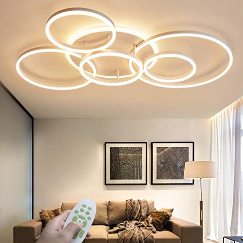 LED Modern Deckenleuchte Dimmbar Wohnzimmer Deckenlampe Creative Runden Deckenlicht Aluminium Acryl Lampenschirm Mit Fernbedienung 3000K-6500K Esstisch Halle Beleuchtung Innenleuchte,Weiß… LED Modern Deckenleuchte Dimmbar Wohnzimmer Deckenlampe Creative Runden Deckenlicht Aluminium Acryl Lampenschirm Mit Fernbedienung 3000K-6500K Esstisch Halle Beleuchtung Innenleuchte,Weiß… von AHQX