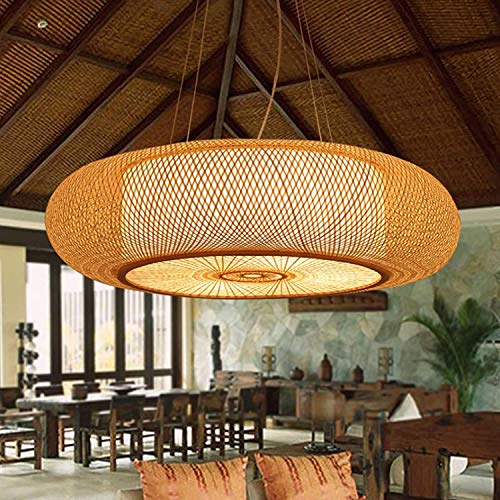 Retro E27 Pendellampe Hängeleuchten Natürlichen Bambus Pendelleuchte Vintage Gewebte Lampenschirm Kronleuchter Höhe Verstellbare Hängelampe Beleuchtung Restaurant Teestube Café Deckenleuchte,60cm … Retro E27 Pendellampe Hängeleuchten Natürlichen Bambus Pendelleuchte Vintage Gewebte Lampenschirm Kronleuchter Höhe Verstellbare Hängelampe Beleuchtung Restaurant Teestube Café Deckenleuchte,60cm … von AHQX