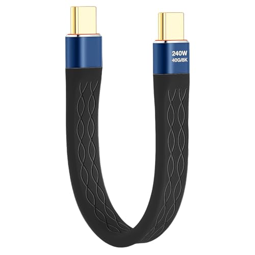 AHRLIC 240 W USB C auf C Kabel – Schnellladung, 40 Gbit/s Datenübertragung, 8K @ 60Hz, kompatibel mit iPhone 15/15 Pro Max, Galaxy S24/S23 Ultra, Pixel und mehr AHRLIC 240 W USB C auf C Kabel – Schnellladung, 40 Gbit/s Datenübertragung, 8K @ 60Hz, kompatibel mit iPhone 15/15 Pro Max, Galaxy S24/S23 Ultra, Pixel und mehr von AHRLIC