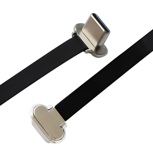AHRLIC Abgewinkeltes USB-C auf USB-C Ultra Slim Flaches Kabel, 65 W Schnelllade-Datenkabel für Laptop, Tablet, Telefon, kurzer 7,5 cm Typ-C-Stecker auf Stecker, kompatibel mit Android- und AHRLIC Abgewinkeltes USB-C auf USB-C Ultra Slim Flaches Kabel, 65 W Schnelllade-Datenkabel für Laptop, Tablet, Telefon, kurzer 7,5 cm Typ-C-Stecker auf Stecker, kompatibel mit Android- und von AHRLIC
