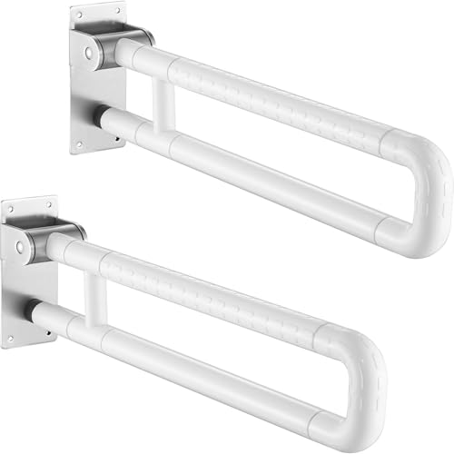 Haltegriff Toiletten WC Wandstützgriff Aufstehhilfe: 2 Stück Badezimmer Handläufe Klappbar Toilet Rails Unterstützung Schiene für Senioren Behinderte Haltegriff Toiletten WC Wandstützgriff Aufstehhilfe: 2 Stück Badezimmer Handläufe Klappbar Toilet Rails Unterstützung Schiene für Senioren Behinderte von AHSBND