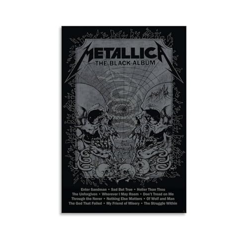 AHSEOIWRJH Metallica-Poster, Vintage-Druck, Wandkunst, Poster, dekoratives Gemälde, ästhetische Leinwand-Dekoration für Wohnzimmer, Schlafzimmer, 60 x 90 cm, ungerahmter Stil AHSEOIWRJH Metallica-Poster, Vintage-Druck, Wandkunst, Poster, dekoratives Gemälde, ästhetische Leinwand-Dekoration für Wohnzimmer, Schlafzimmer, 60 x 90 cm, ungerahmter Stil von AHSEOIWRJH