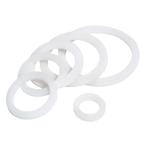 AHSKY 10 stücke * Silikonflachdichtungsring 1/2 '' 3/4 '' 1 '' 2 '' Vmq. Gummi-Dichtungs-Ringdichtung for Wellpipe Flache Dichtung Ringscheibe (Inner Diameter : 50pcs, Size : 22x38x2mm) von AHSKY