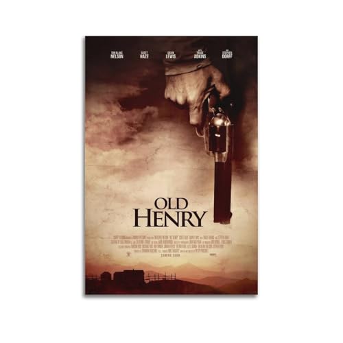 AHSUEWQRUH Old Henry Poster, Wandkunst, Leinwandposter, moderne ästhetische Kunst, Dekor, Gemälde für Wohnzimmer, Schlafzimmer, 60 x 90 cm, ungerahmter Stil von AHSUEWQRUH
