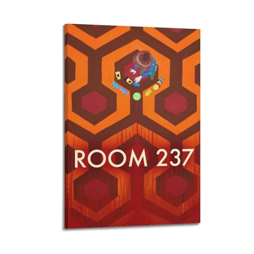 AHSUEWQRUH Room 237 Poster, Wandkunst, Leinwandposter, moderne ästhetische Kunst, Dekor, Gemälde für Wohnzimmer, Schlafzimmer, 50 x 75 cm, Rahmenstil von AHSUEWQRUH
