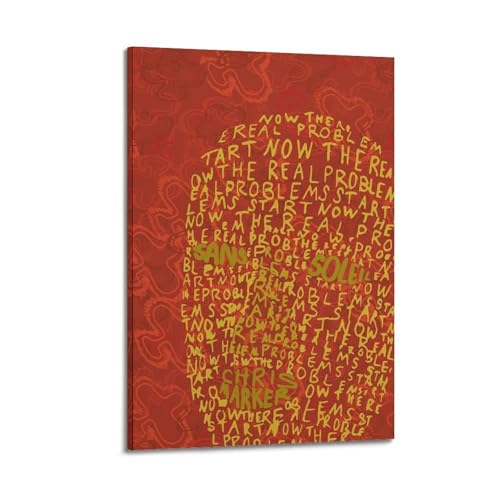 AHSUEWQRUH Sans Soleil Poster, Wandkunst, Leinwandposter, moderne ästhetische Kunst, Dekor, Gemälde für Wohnzimmer, Schlafzimmer, 30 x 45 cm, Rahmenstil von AHSUEWQRUH